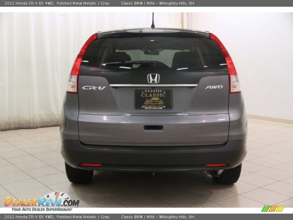 2012 Honda CR-V EX 4WD Polished Metal Metallic / Gray Photo #23