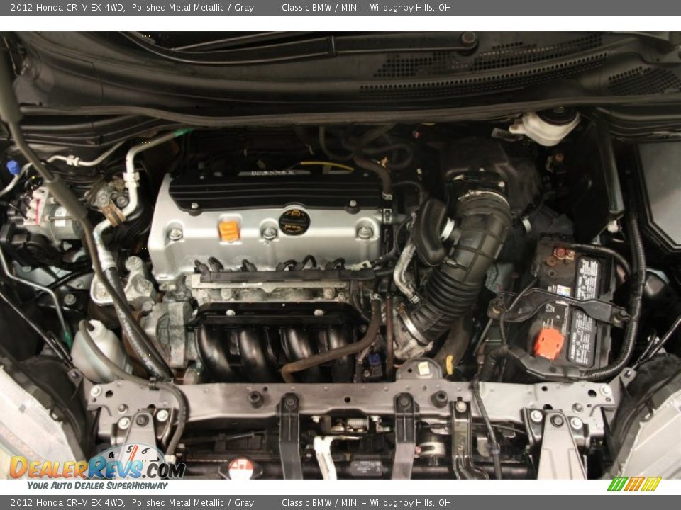 2012 Honda CR-V EX 4WD Polished Metal Metallic / Gray Photo #24