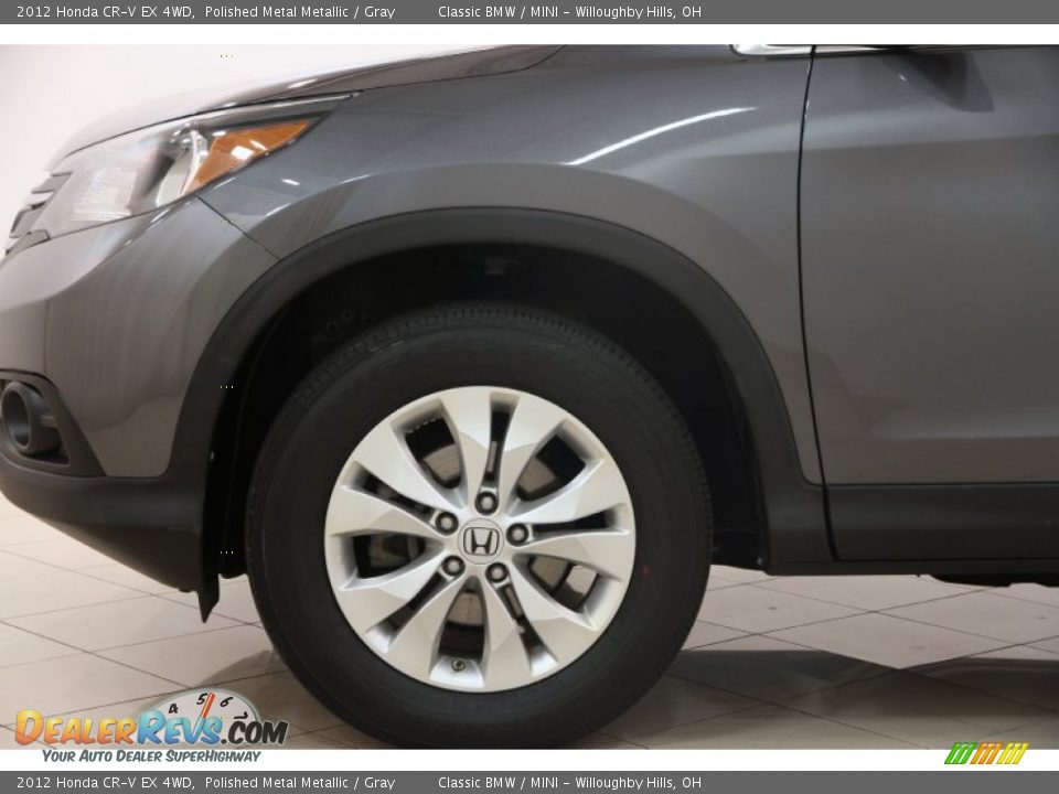 2012 Honda CR-V EX 4WD Polished Metal Metallic / Gray Photo #25
