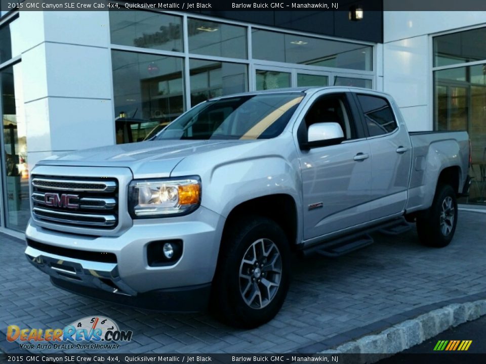 2015 GMC Canyon SLE Crew Cab 4x4 Quicksilver Metallic / Jet Black Photo #1