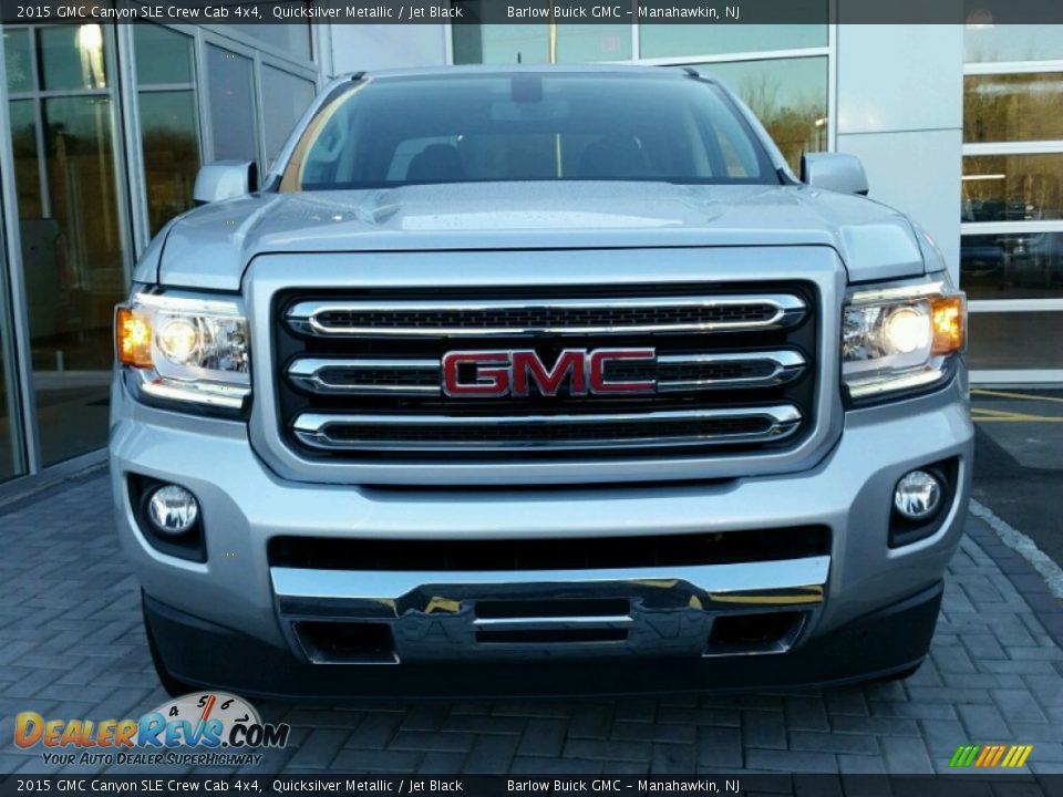 2015 GMC Canyon SLE Crew Cab 4x4 Quicksilver Metallic / Jet Black Photo #2