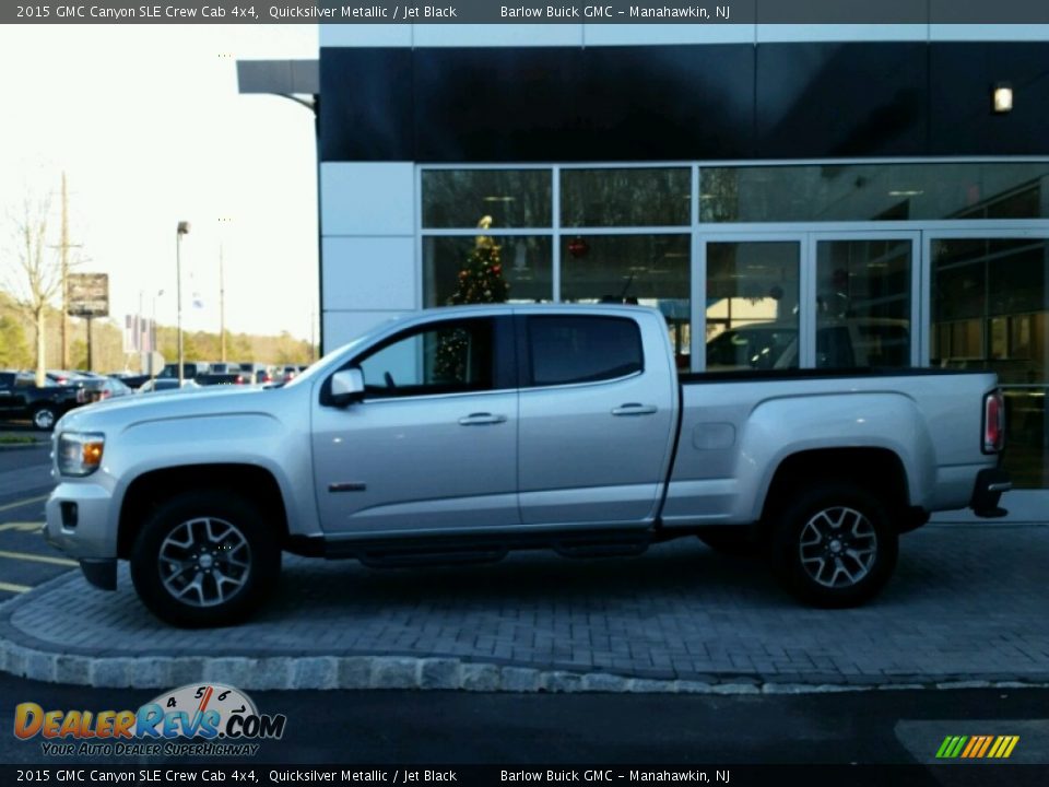 2015 GMC Canyon SLE Crew Cab 4x4 Quicksilver Metallic / Jet Black Photo #3