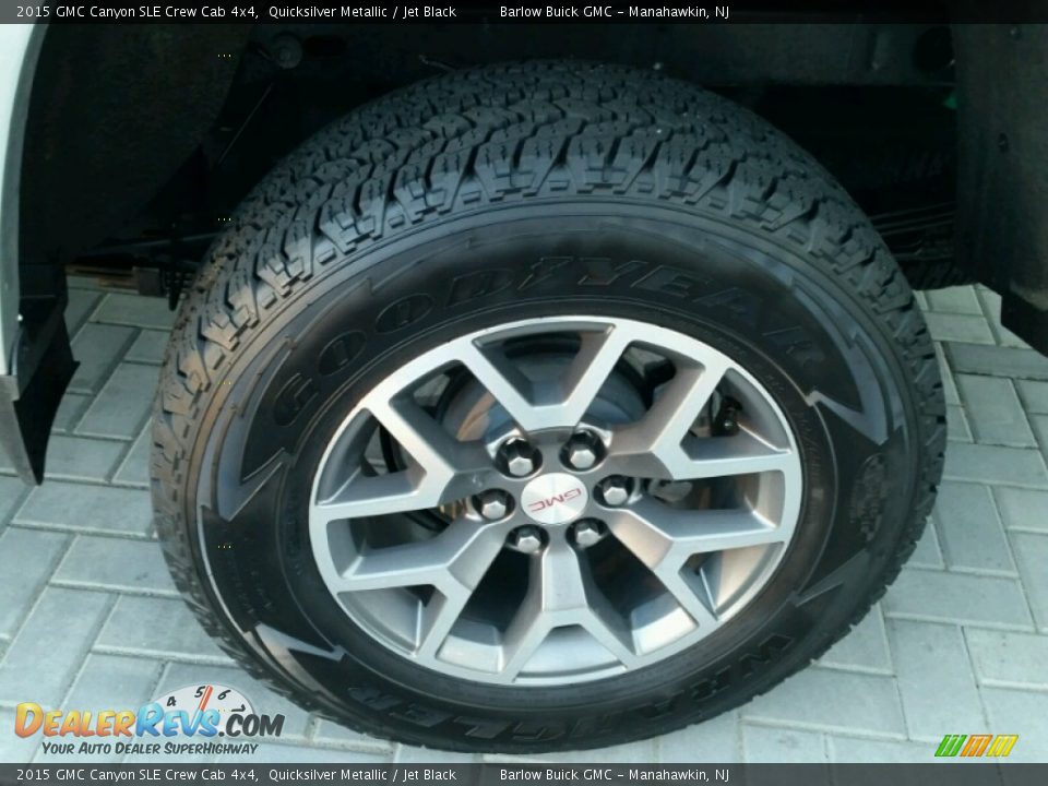 2015 GMC Canyon SLE Crew Cab 4x4 Quicksilver Metallic / Jet Black Photo #4