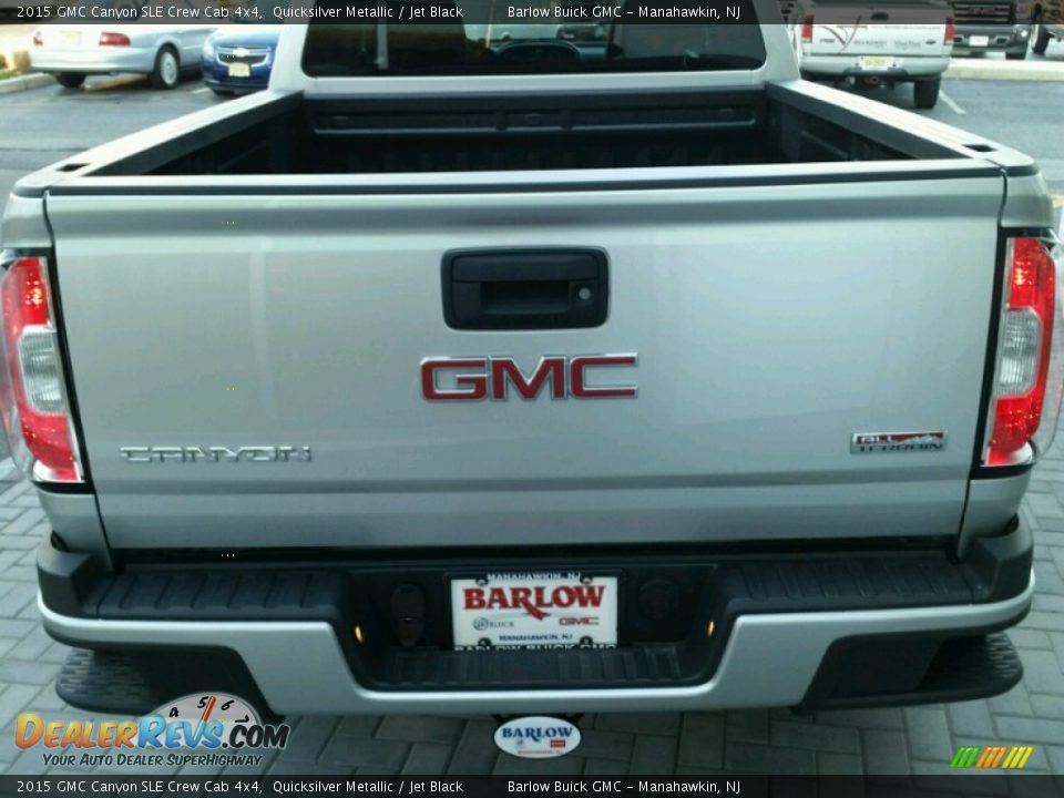 2015 GMC Canyon SLE Crew Cab 4x4 Quicksilver Metallic / Jet Black Photo #5