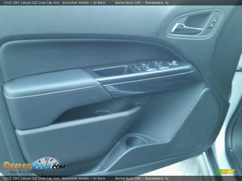 2015 GMC Canyon SLE Crew Cab 4x4 Quicksilver Metallic / Jet Black Photo #8