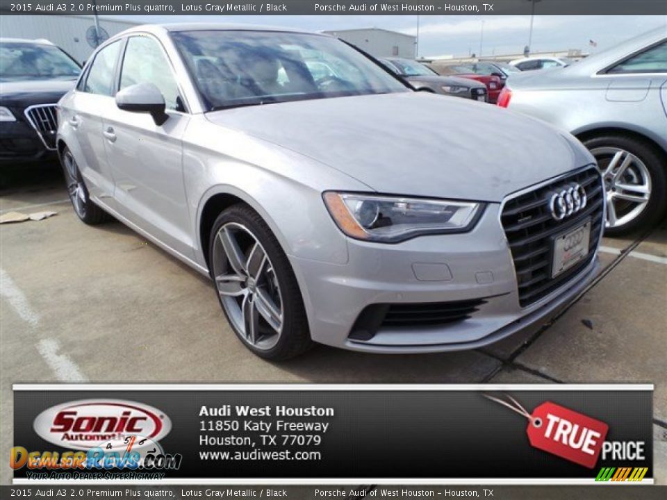 2015 Audi A3 2.0 Premium Plus quattro Lotus Gray Metallic / Black Photo #1