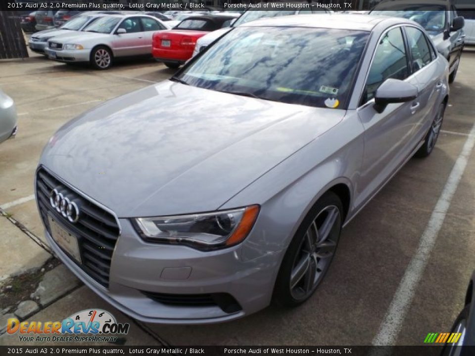 2015 Audi A3 2.0 Premium Plus quattro Lotus Gray Metallic / Black Photo #3