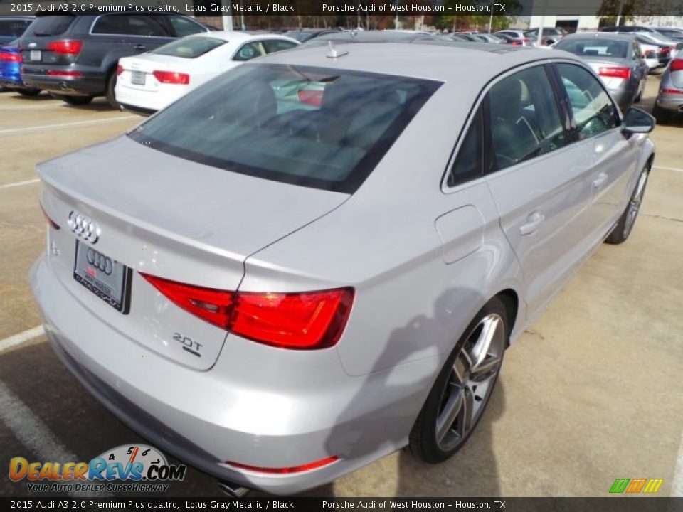 2015 Audi A3 2.0 Premium Plus quattro Lotus Gray Metallic / Black Photo #6