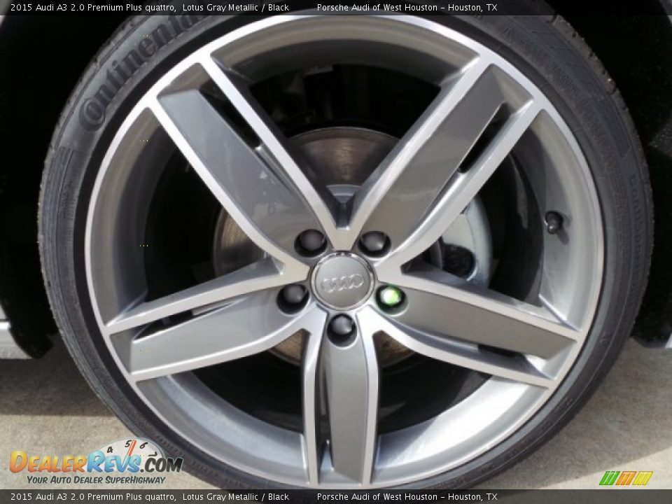 2015 Audi A3 2.0 Premium Plus quattro Lotus Gray Metallic / Black Photo #8