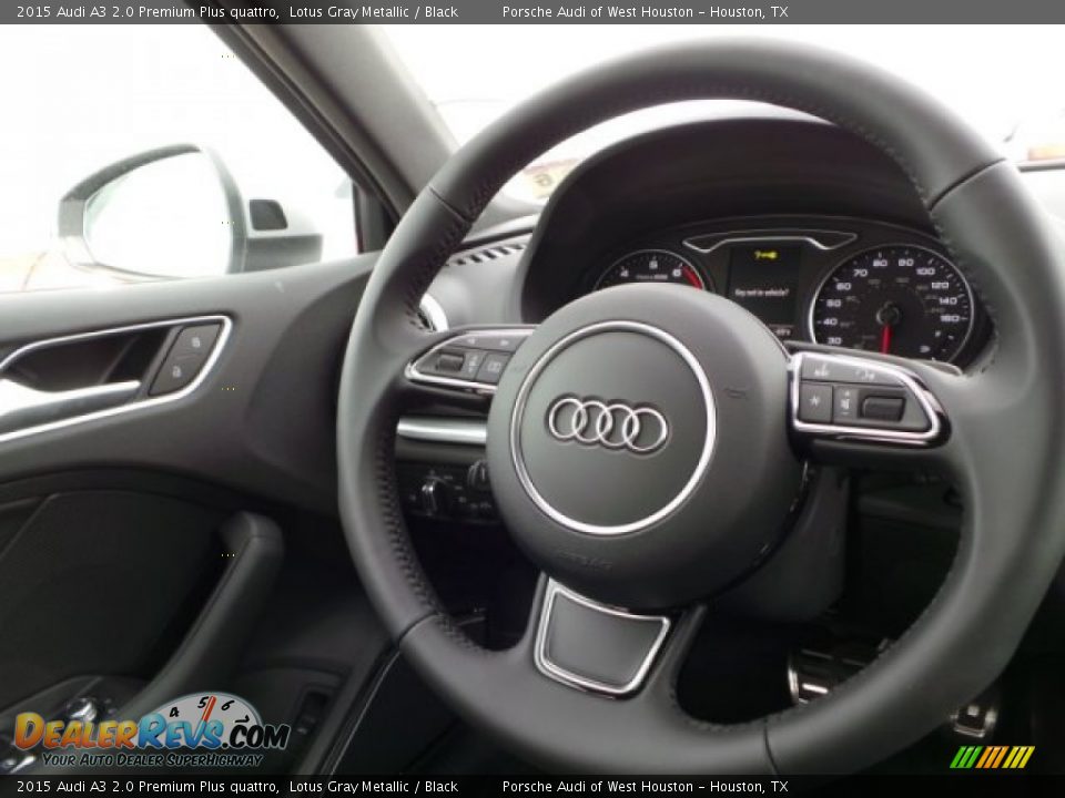 2015 Audi A3 2.0 Premium Plus quattro Lotus Gray Metallic / Black Photo #26