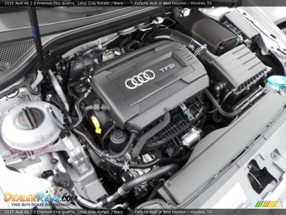 2015 Audi A3 2.0 Premium Plus quattro Lotus Gray Metallic / Black Photo #29