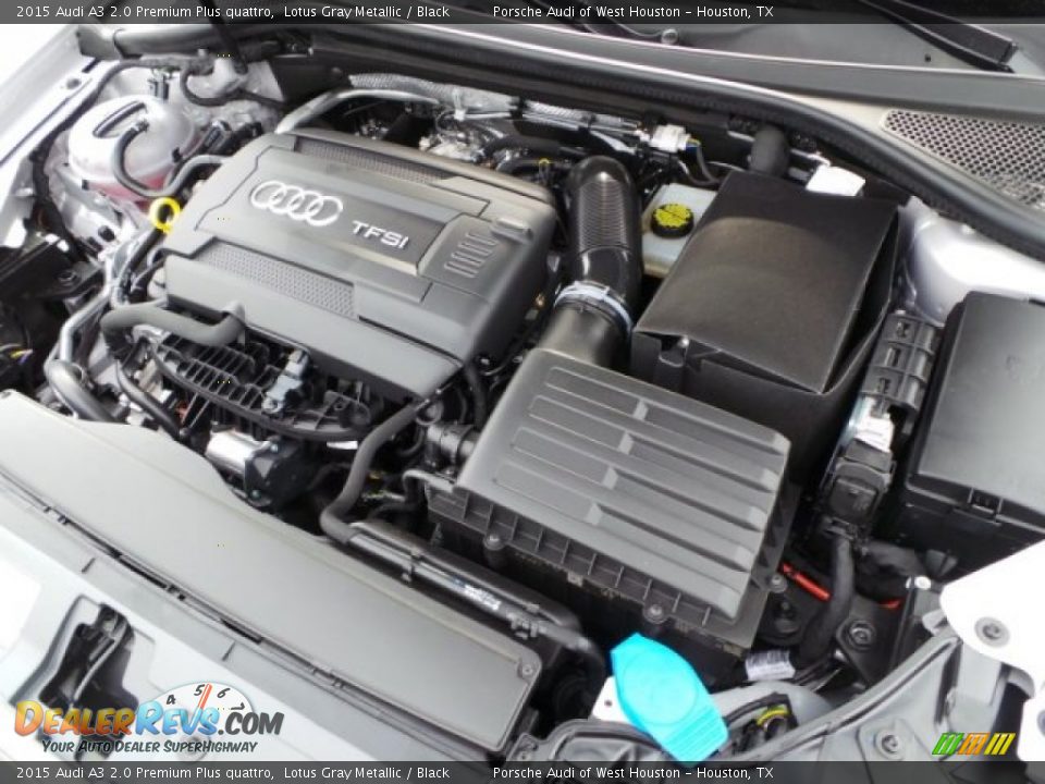 2015 Audi A3 2.0 Premium Plus quattro Lotus Gray Metallic / Black Photo #30