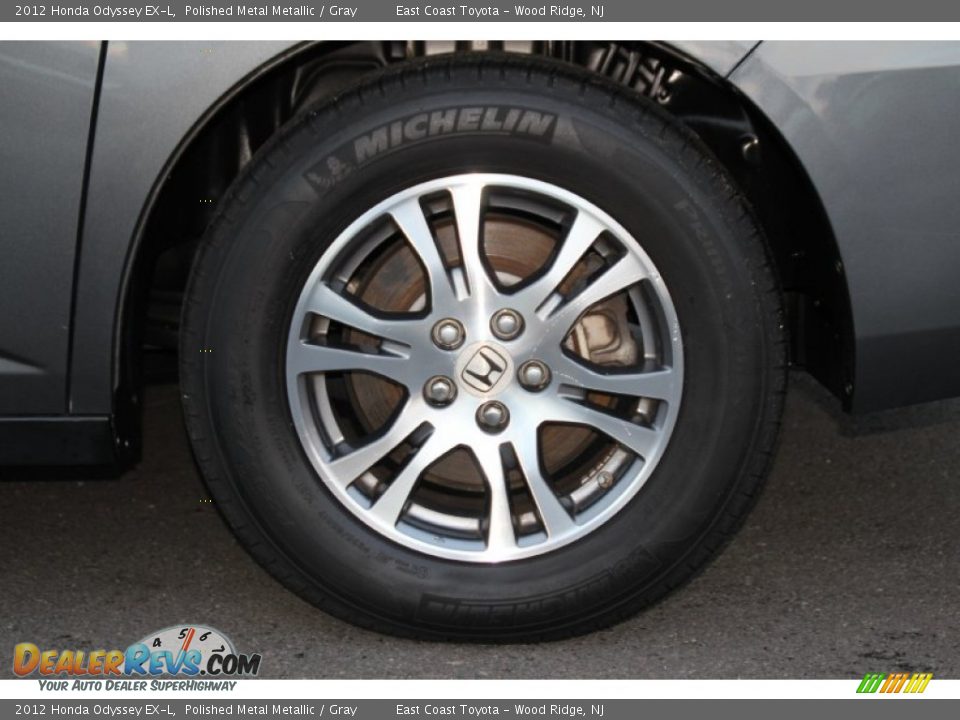 2012 Honda Odyssey EX-L Polished Metal Metallic / Gray Photo #31