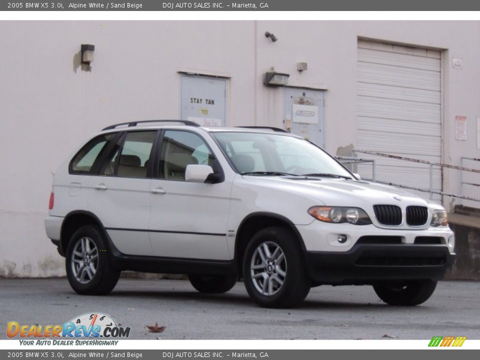 2005 BMW X5 3.0i Alpine White / Sand Beige Photo #4