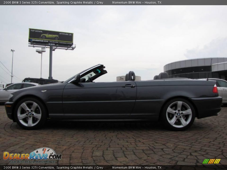 2006 BMW 3 Series 325i Convertible Sparkling Graphite Metallic / Grey Photo #2