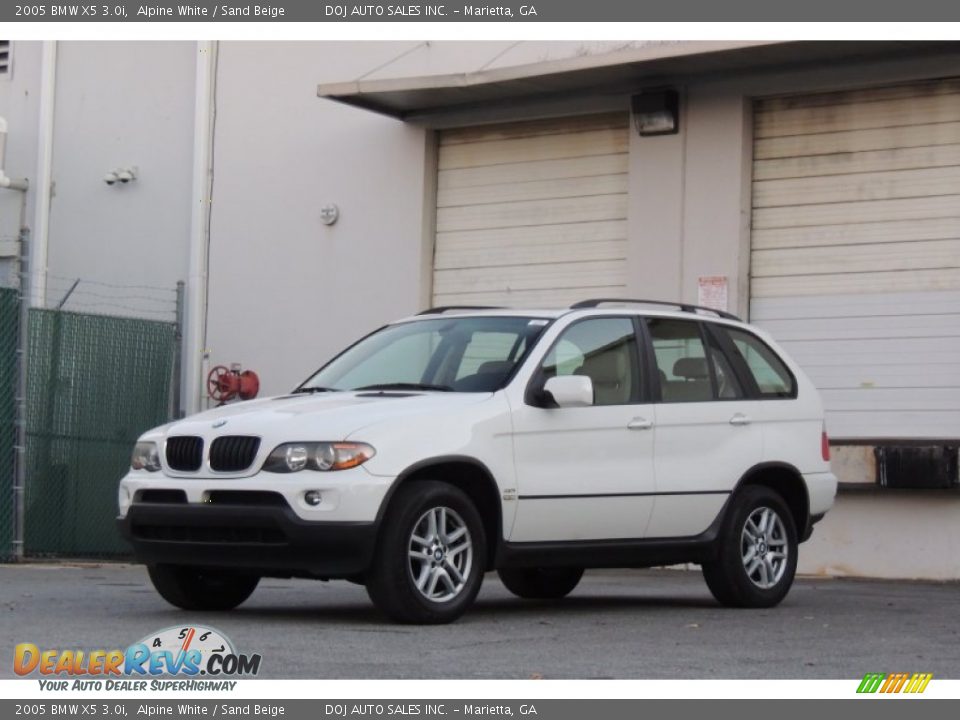 2005 BMW X5 3.0i Alpine White / Sand Beige Photo #5