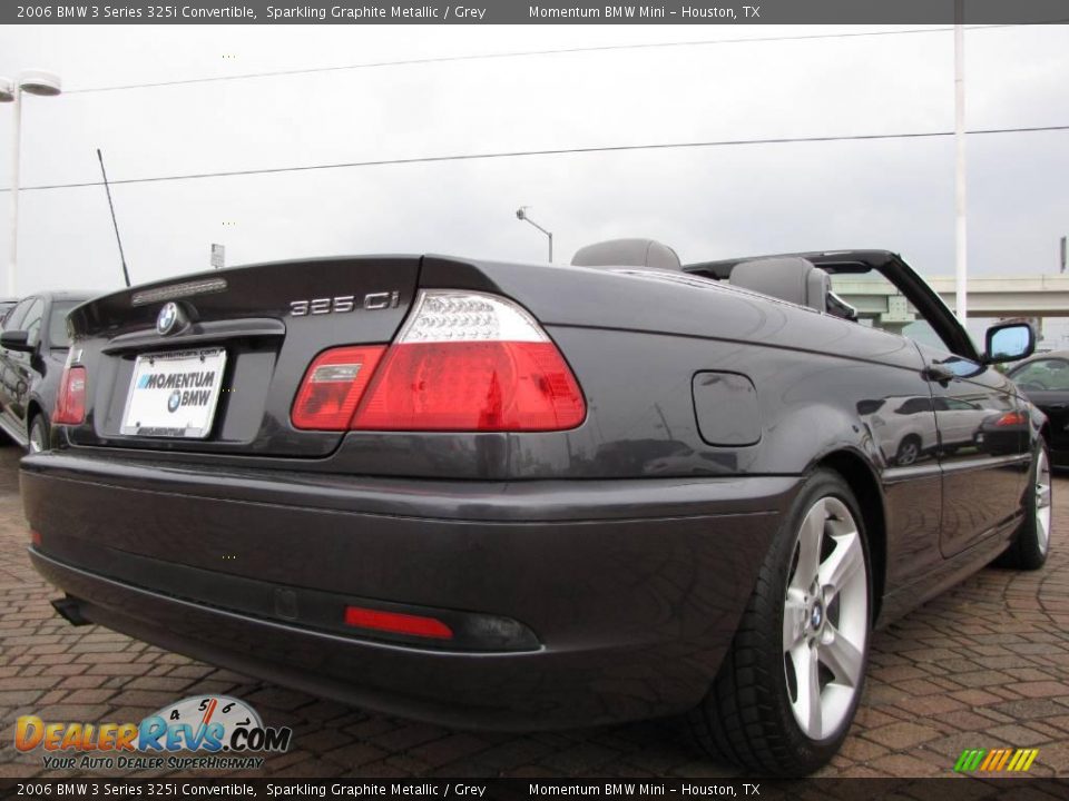 2006 BMW 3 Series 325i Convertible Sparkling Graphite Metallic / Grey Photo #5