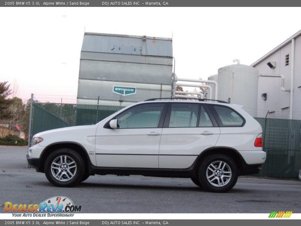 2005 BMW X5 3.0i Alpine White / Sand Beige Photo #15
