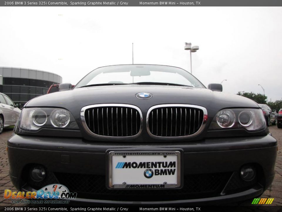 2006 BMW 3 Series 325i Convertible Sparkling Graphite Metallic / Grey Photo #8