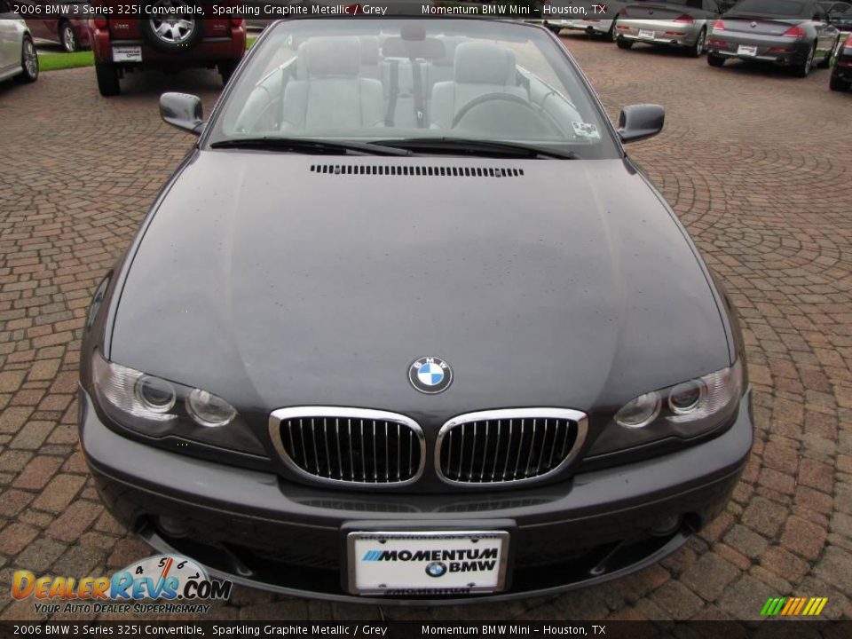 2006 BMW 3 Series 325i Convertible Sparkling Graphite Metallic / Grey Photo #16