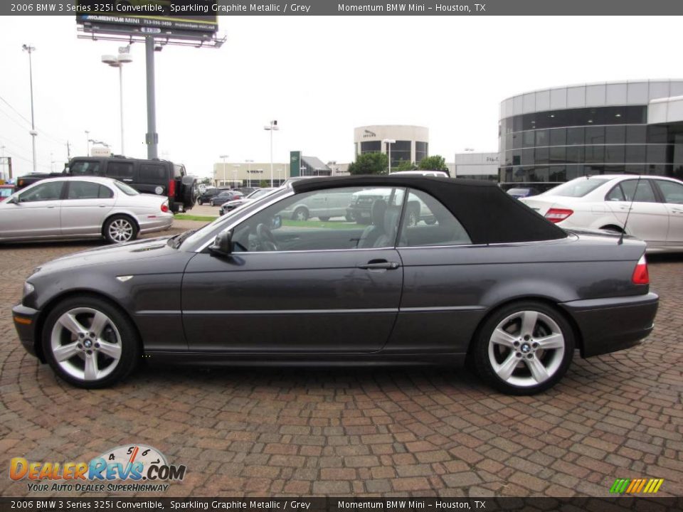 2006 BMW 3 Series 325i Convertible Sparkling Graphite Metallic / Grey Photo #32