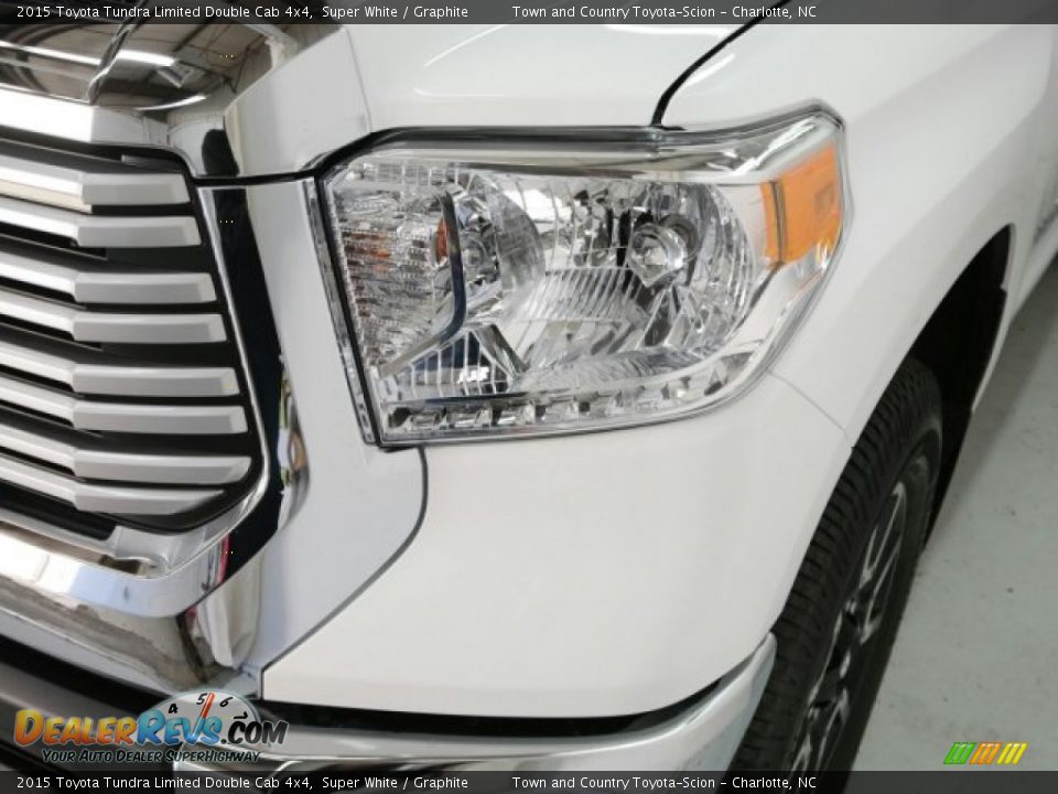 2015 Toyota Tundra Limited Double Cab 4x4 Super White / Graphite Photo #6