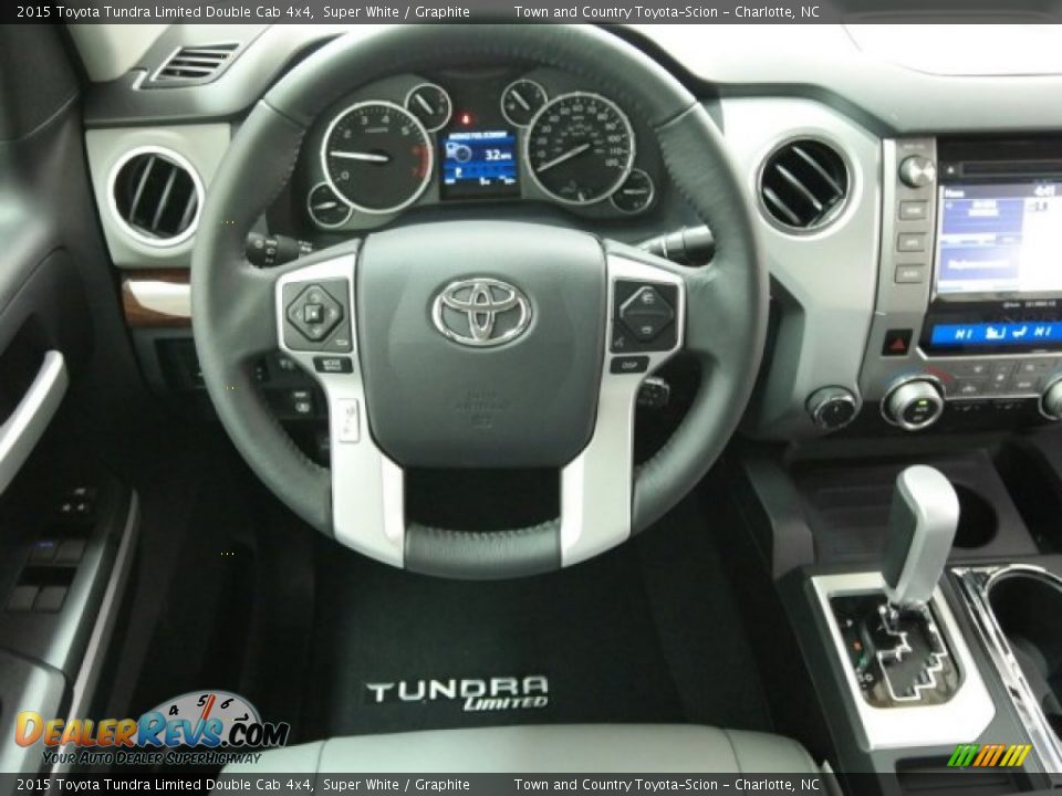 2015 Toyota Tundra Limited Double Cab 4x4 Steering Wheel Photo #13