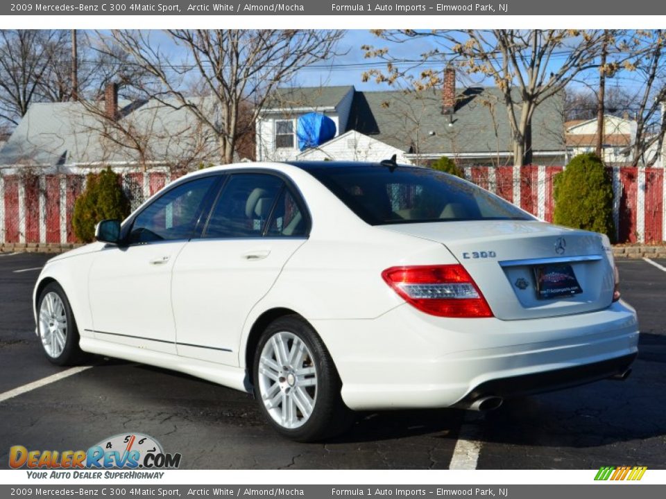 2009 Mercedes-Benz C 300 4Matic Sport Arctic White / Almond/Mocha Photo #5