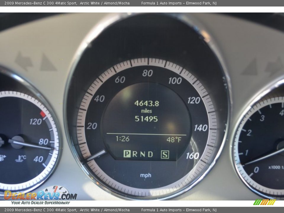 2009 Mercedes-Benz C 300 4Matic Sport Arctic White / Almond/Mocha Photo #27