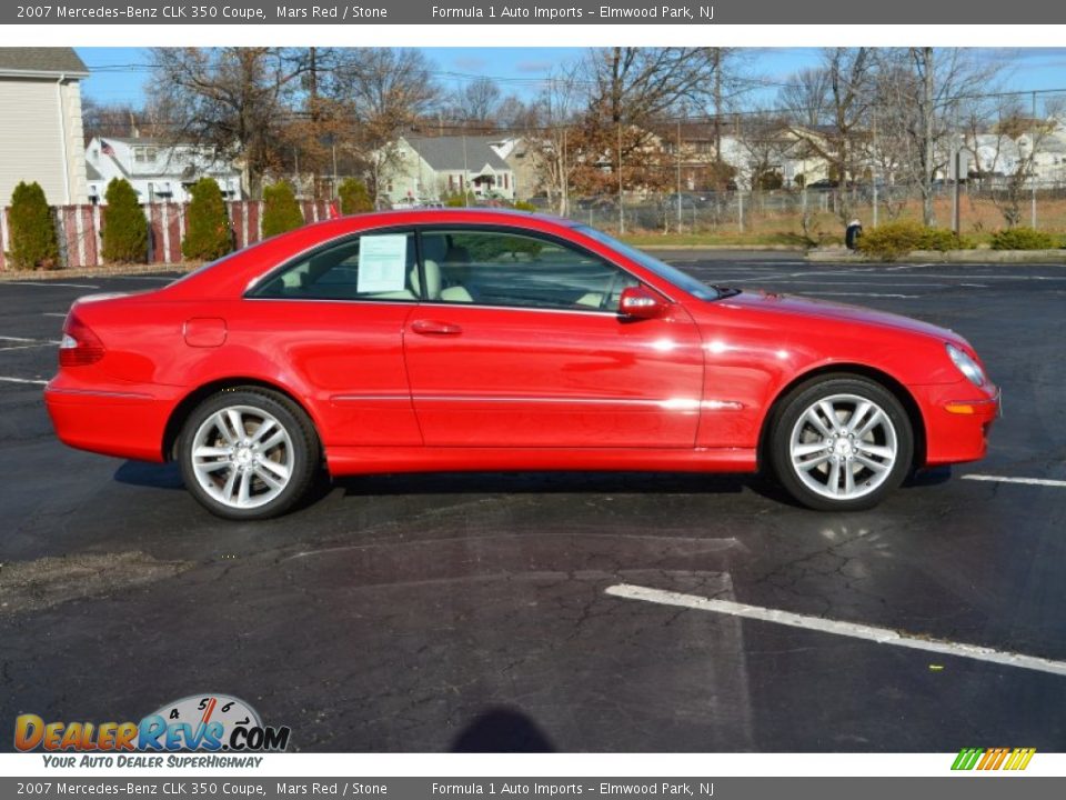 Mars Red 2007 Mercedes-Benz CLK 350 Coupe Photo #8