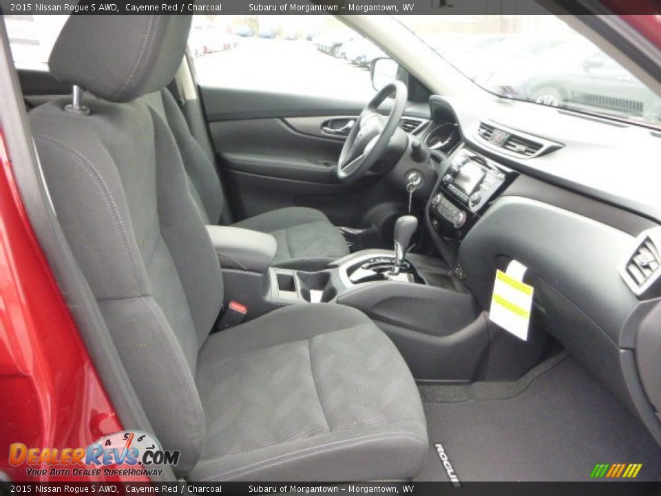 2015 Nissan Rogue S AWD Cayenne Red / Charcoal Photo #10