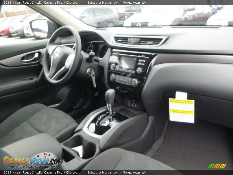 2015 Nissan Rogue S AWD Cayenne Red / Charcoal Photo #11