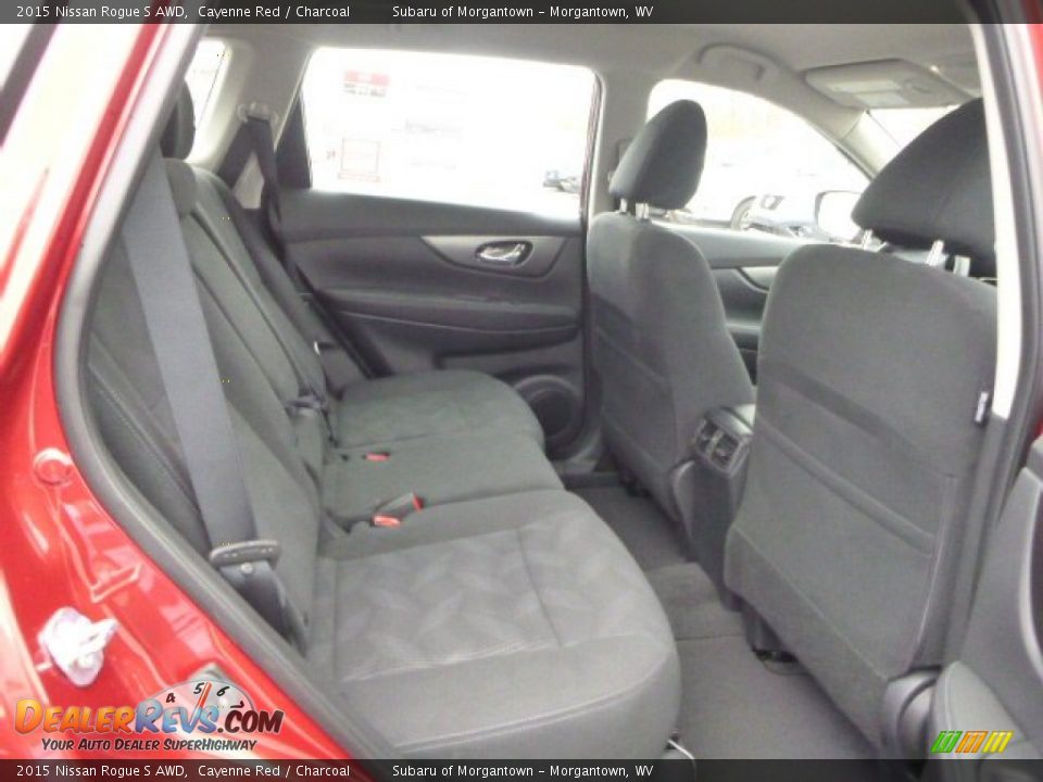 2015 Nissan Rogue S AWD Cayenne Red / Charcoal Photo #12