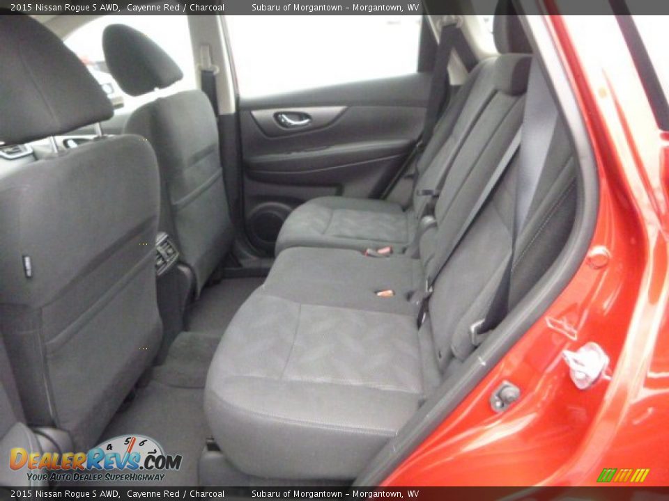 2015 Nissan Rogue S AWD Cayenne Red / Charcoal Photo #13