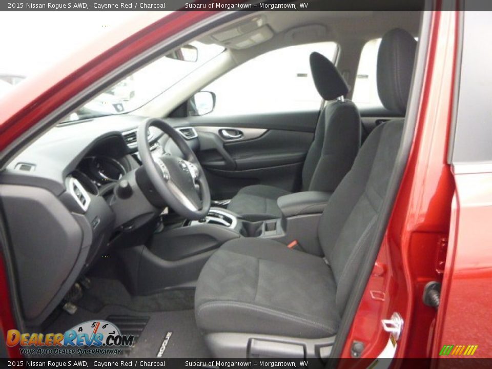 2015 Nissan Rogue S AWD Cayenne Red / Charcoal Photo #17