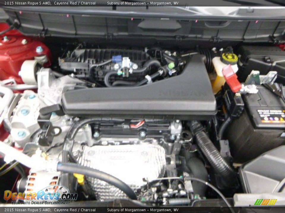 2015 Nissan Rogue S AWD Cayenne Red / Charcoal Photo #18
