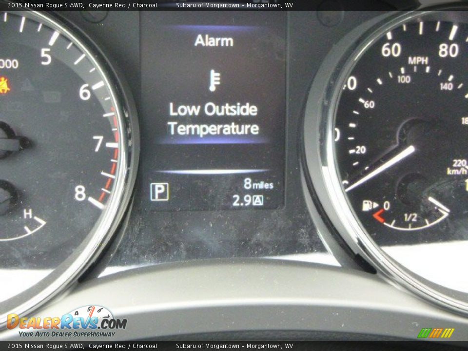2015 Nissan Rogue S AWD Cayenne Red / Charcoal Photo #20