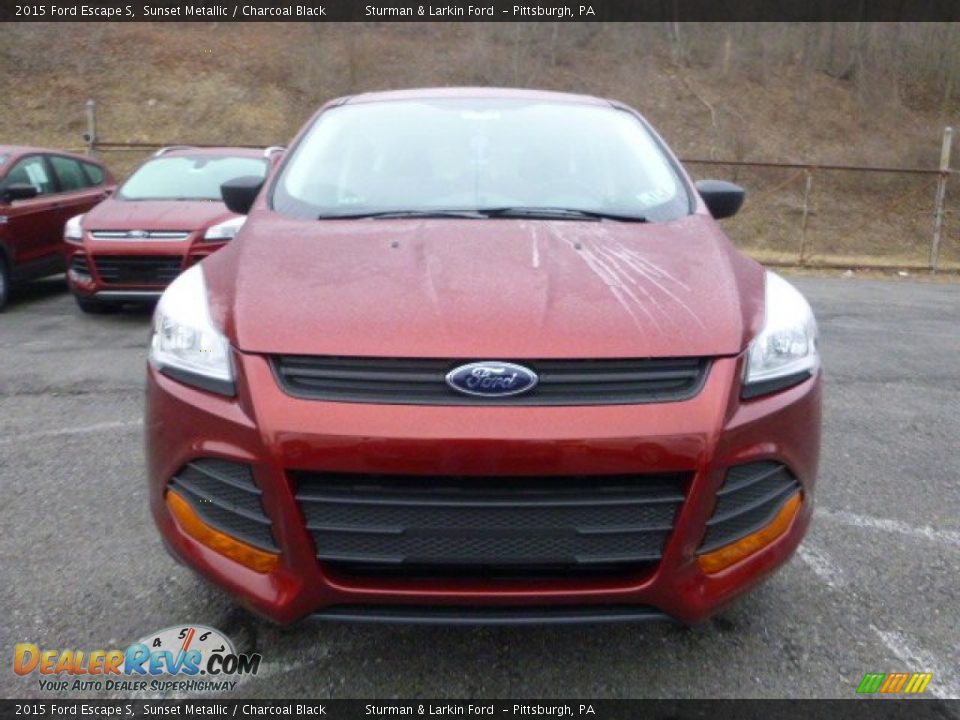 2015 Ford Escape S Sunset Metallic / Charcoal Black Photo #2