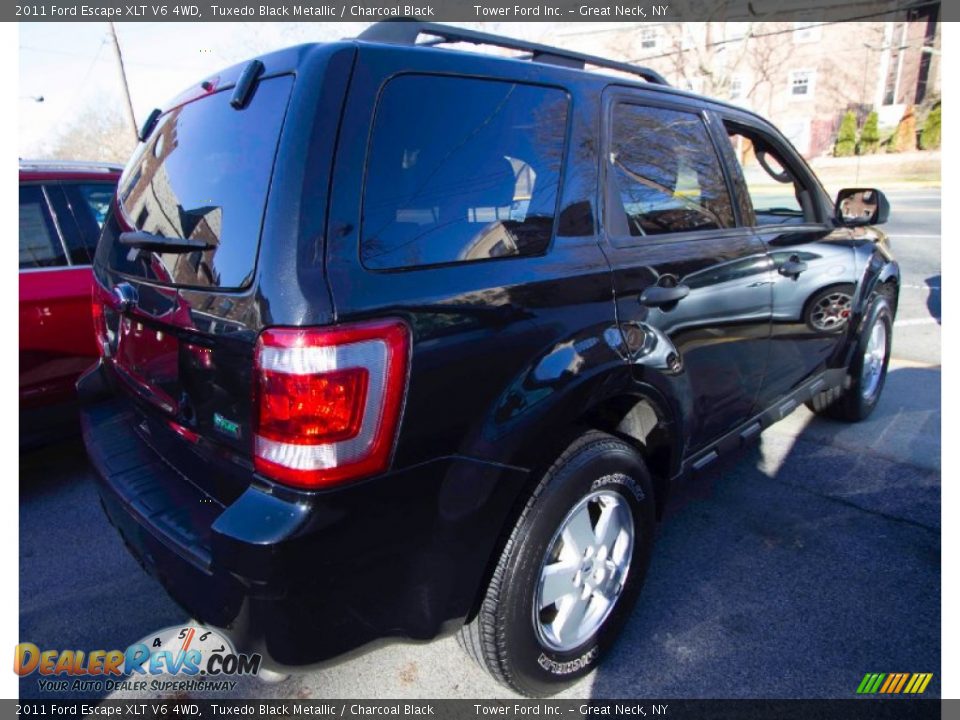 2011 Ford Escape XLT V6 4WD Tuxedo Black Metallic / Charcoal Black Photo #5