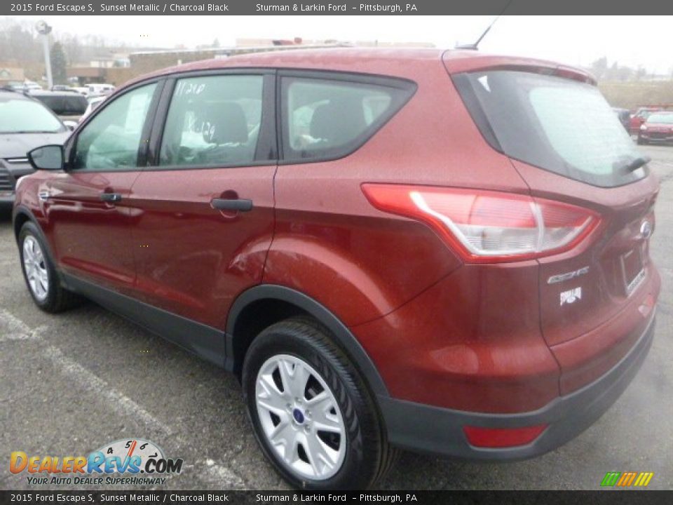 2015 Ford Escape S Sunset Metallic / Charcoal Black Photo #4