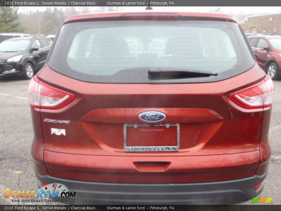 2015 Ford Escape S Sunset Metallic / Charcoal Black Photo #5