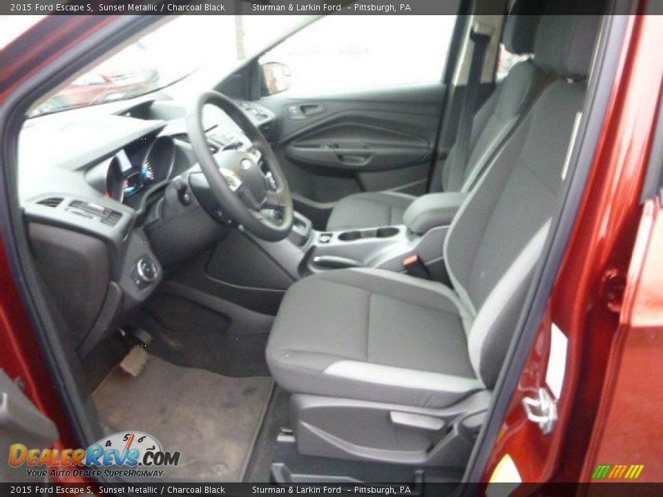2015 Ford Escape S Sunset Metallic / Charcoal Black Photo #12