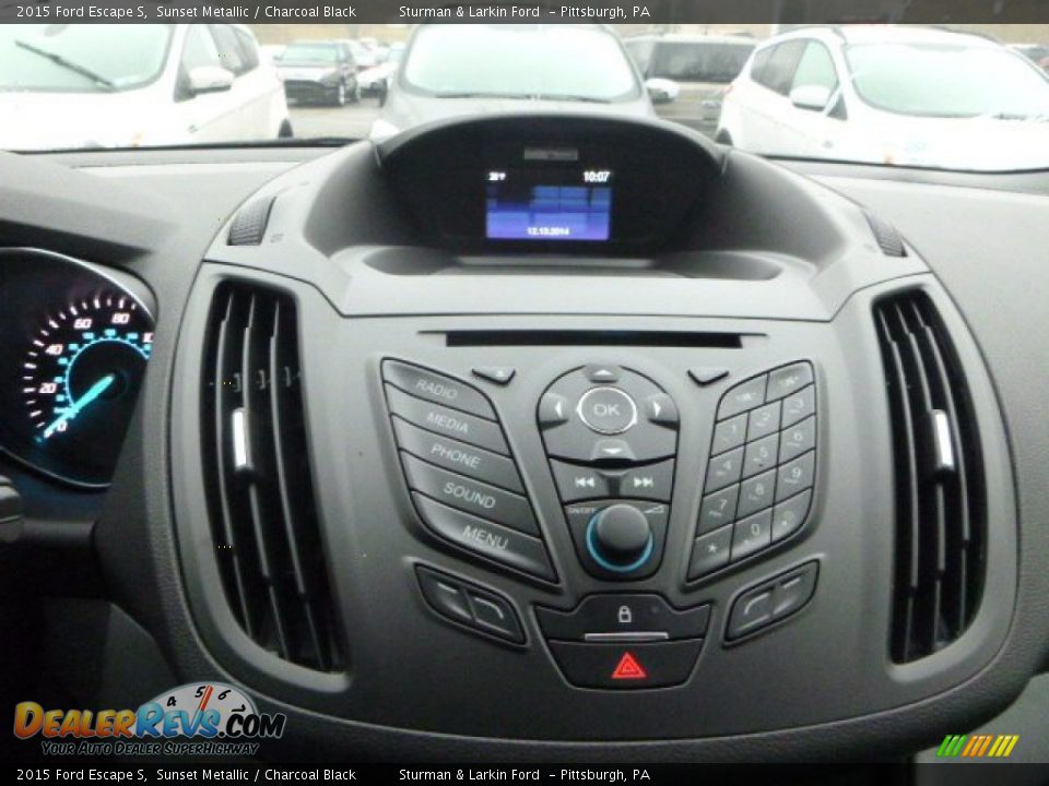 2015 Ford Escape S Sunset Metallic / Charcoal Black Photo #13