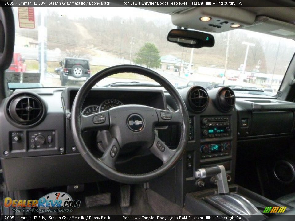 2005 Hummer H2 SUV Stealth Gray Metallic / Ebony Black Photo #13