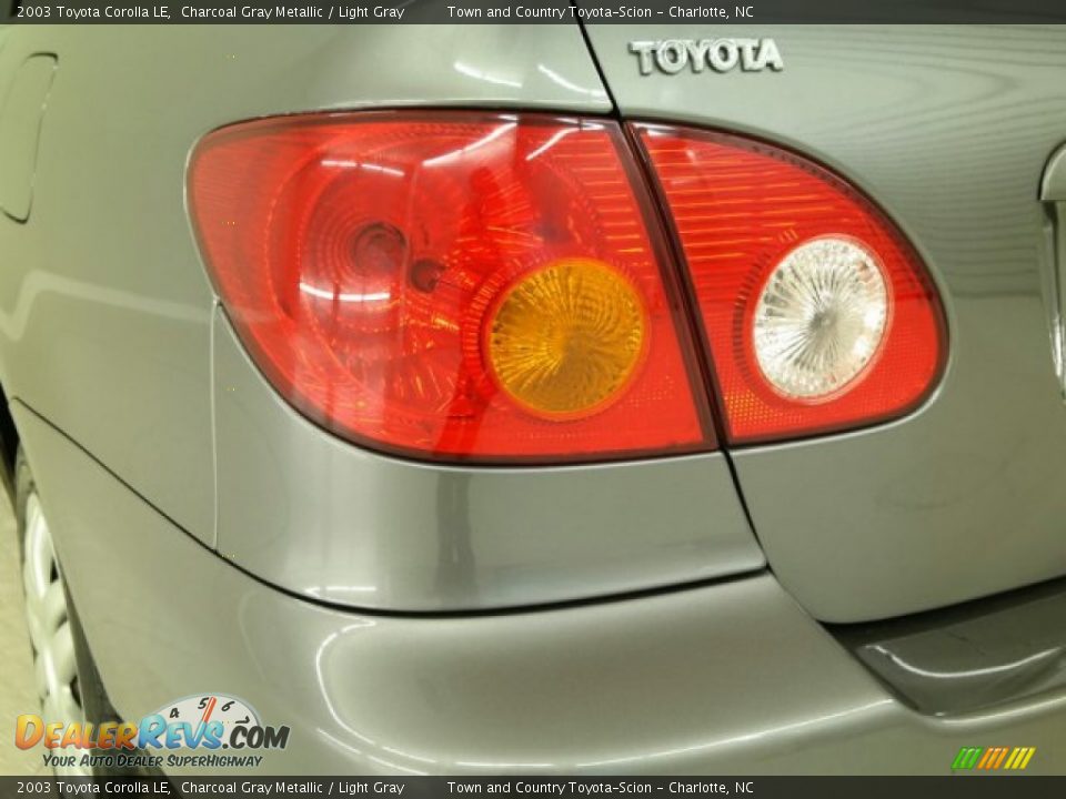 2003 Toyota Corolla LE Charcoal Gray Metallic / Light Gray Photo #34