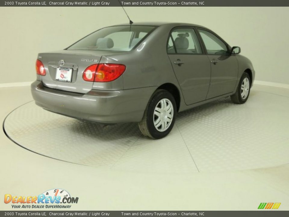 2003 Toyota Corolla LE Charcoal Gray Metallic / Light Gray Photo #36