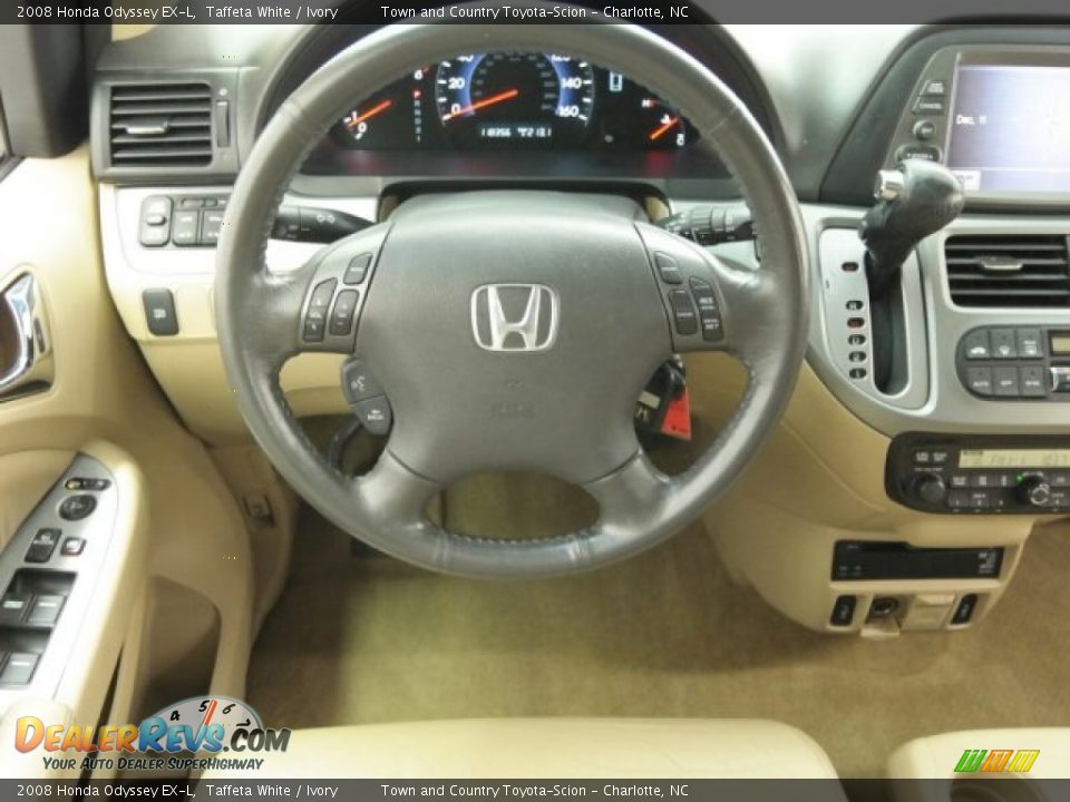 2008 Honda Odyssey EX-L Taffeta White / Ivory Photo #26