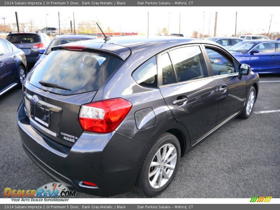 2014 Subaru Impreza 2.0i Premium 5 Door Dark Gray Metallic / Black Photo #6