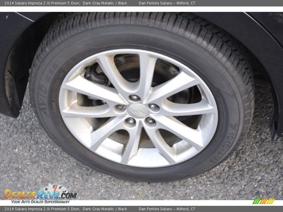 2014 Subaru Impreza 2.0i Premium 5 Door Dark Gray Metallic / Black Photo #22