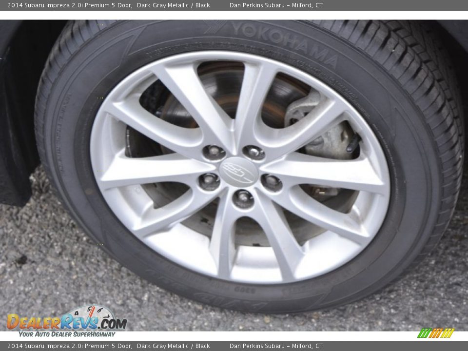 2014 Subaru Impreza 2.0i Premium 5 Door Dark Gray Metallic / Black Photo #23